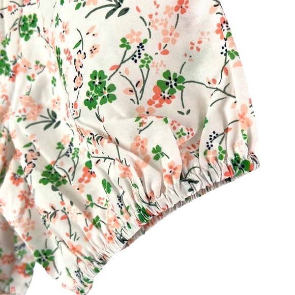 VRG GRL Weekender Floral Smocked Mini Dress Size 2 - Picture 3 of 8